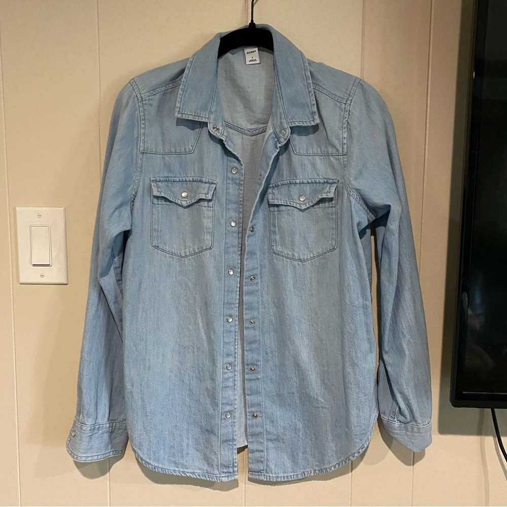 Denim Button Up Blouse